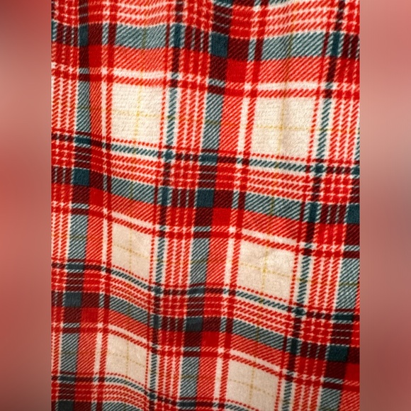NWT Brushed Fleece plaid Christmas holiday nightgown size M (8) - Picture 2 of 7